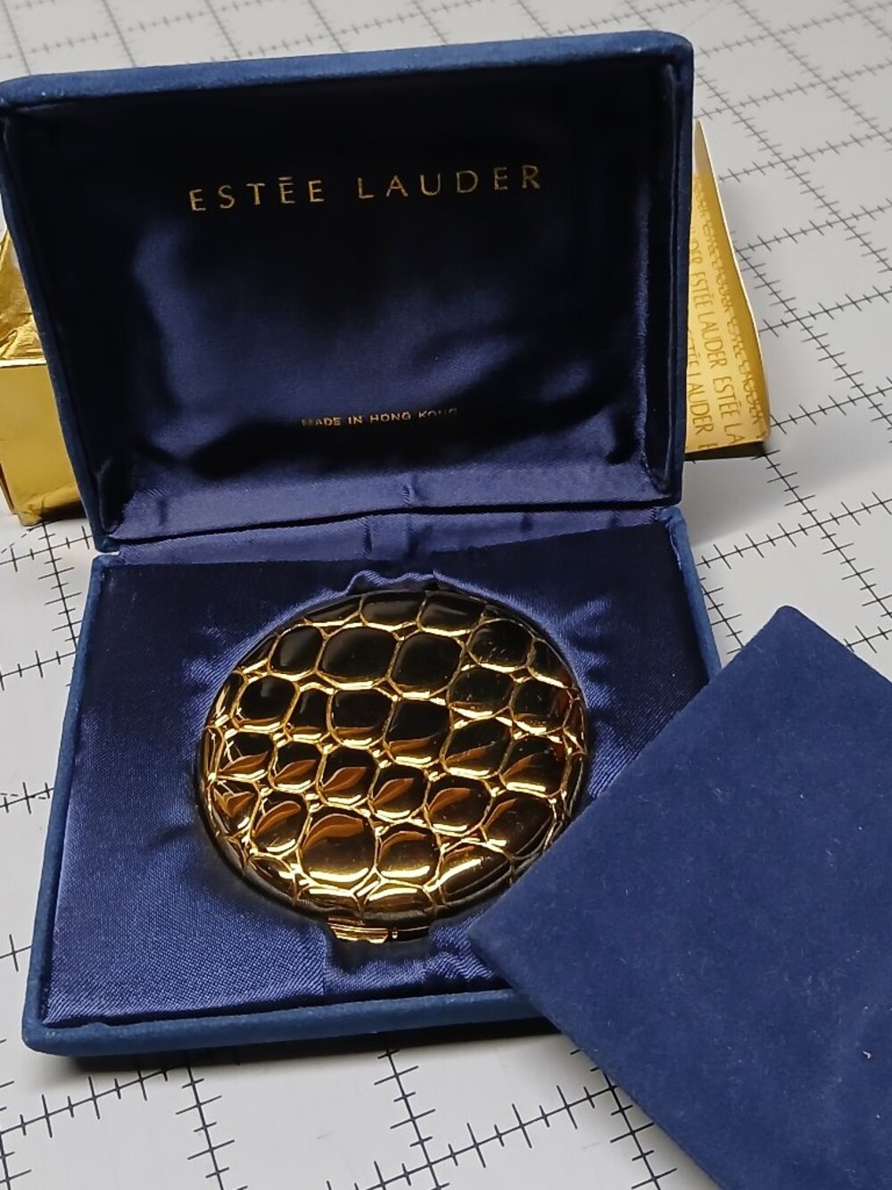 Estee Lauder Golden Alligator Compact